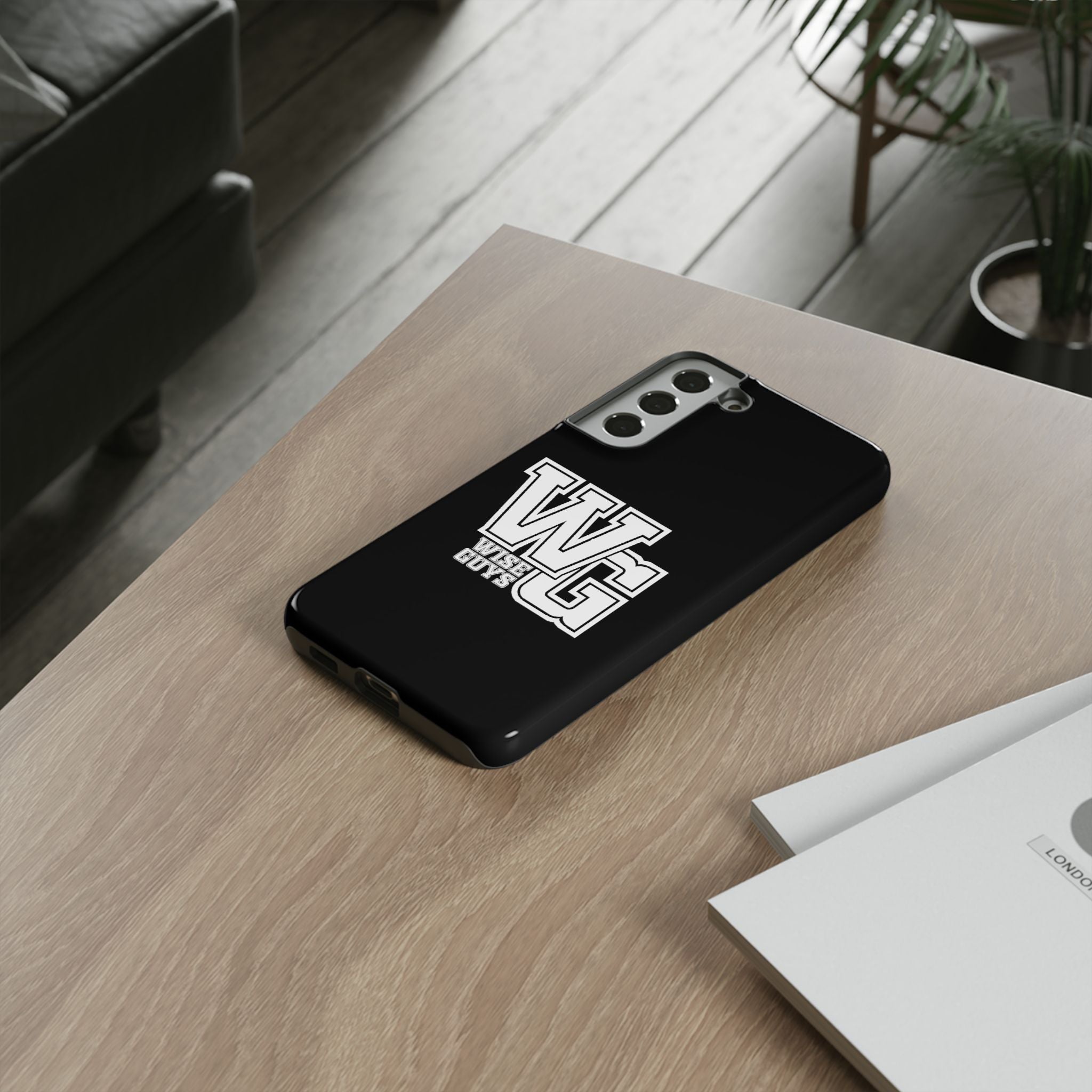 Wise Guys 'WG' Tough Phone Case — Protective White Phone Cover