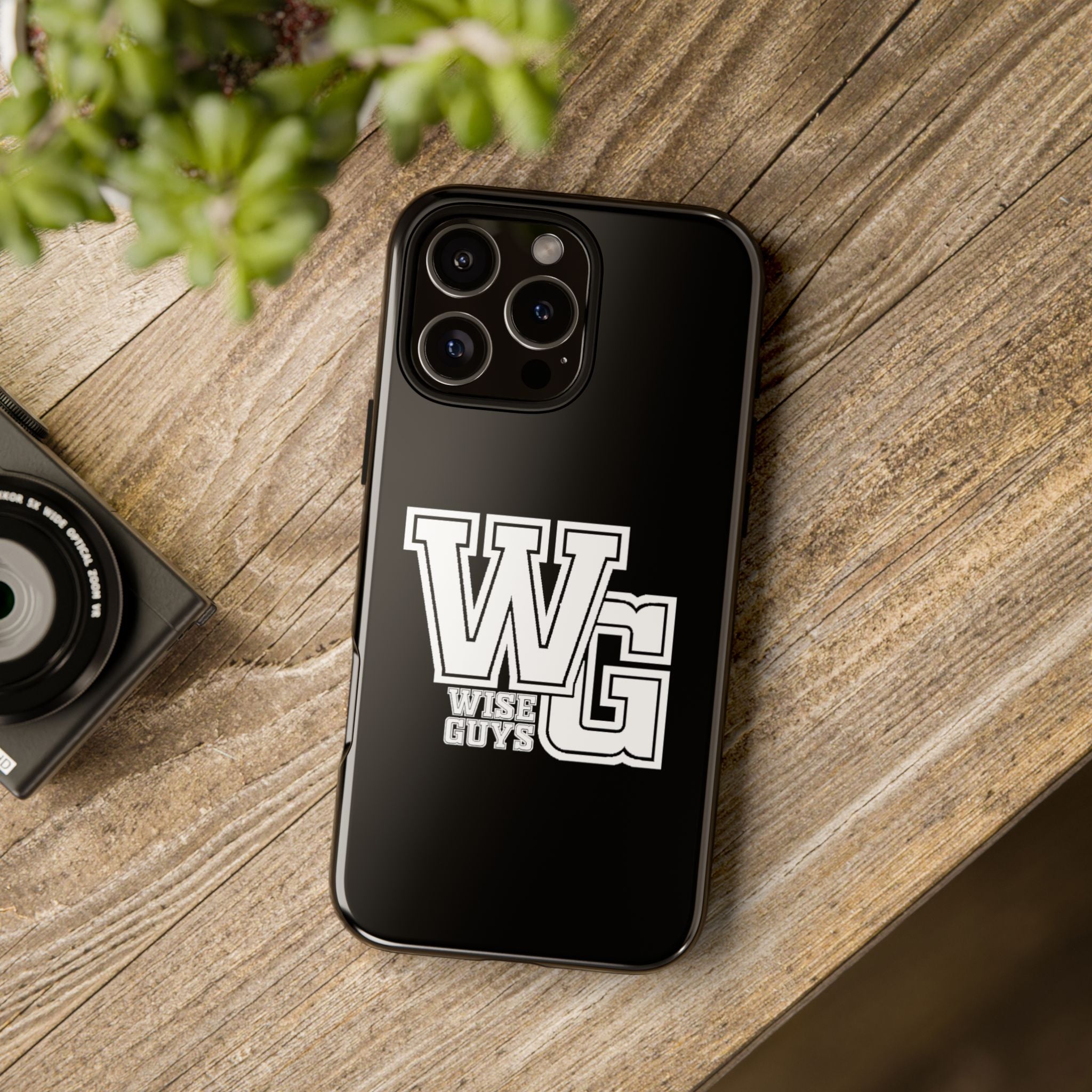 Wise Guys 'WG' Tough Phone Case — Protective White Phone Cover