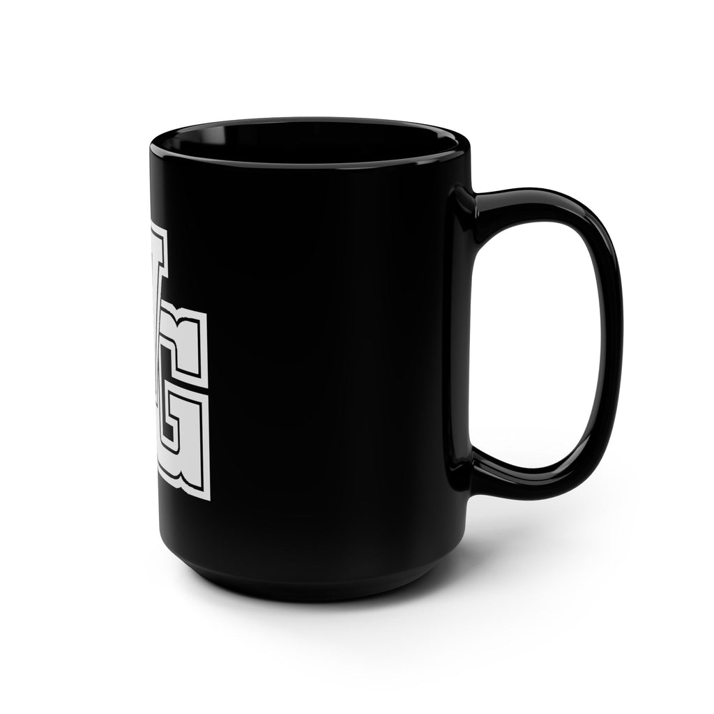 Wise Guys 'WG' Black 15oz Mug – Bold Collegiate Coffee Cup