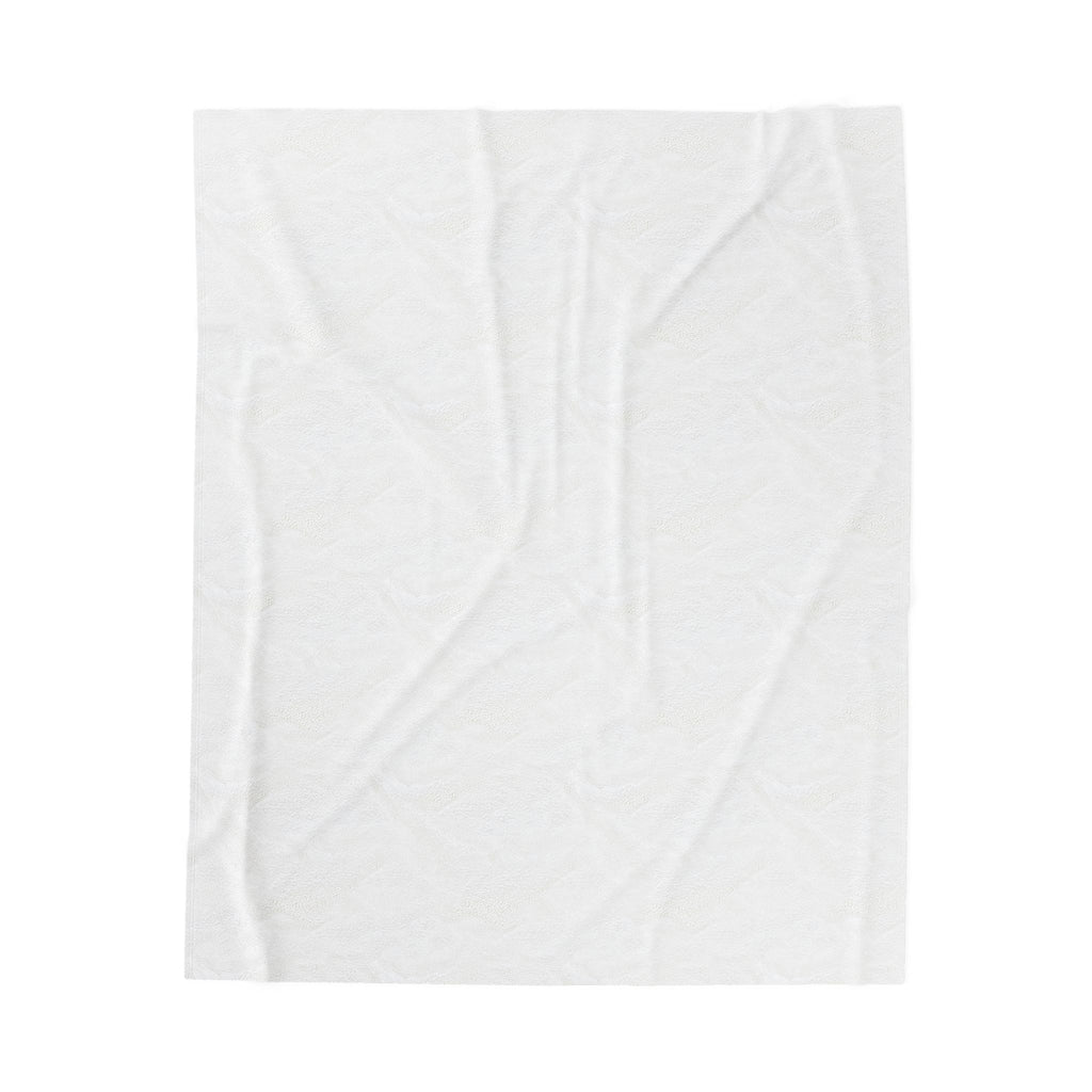 Velveteen Plush Blanket with Bold White Varsity 'W' — Cozy Throw for Dorms, Game Days & Gifts