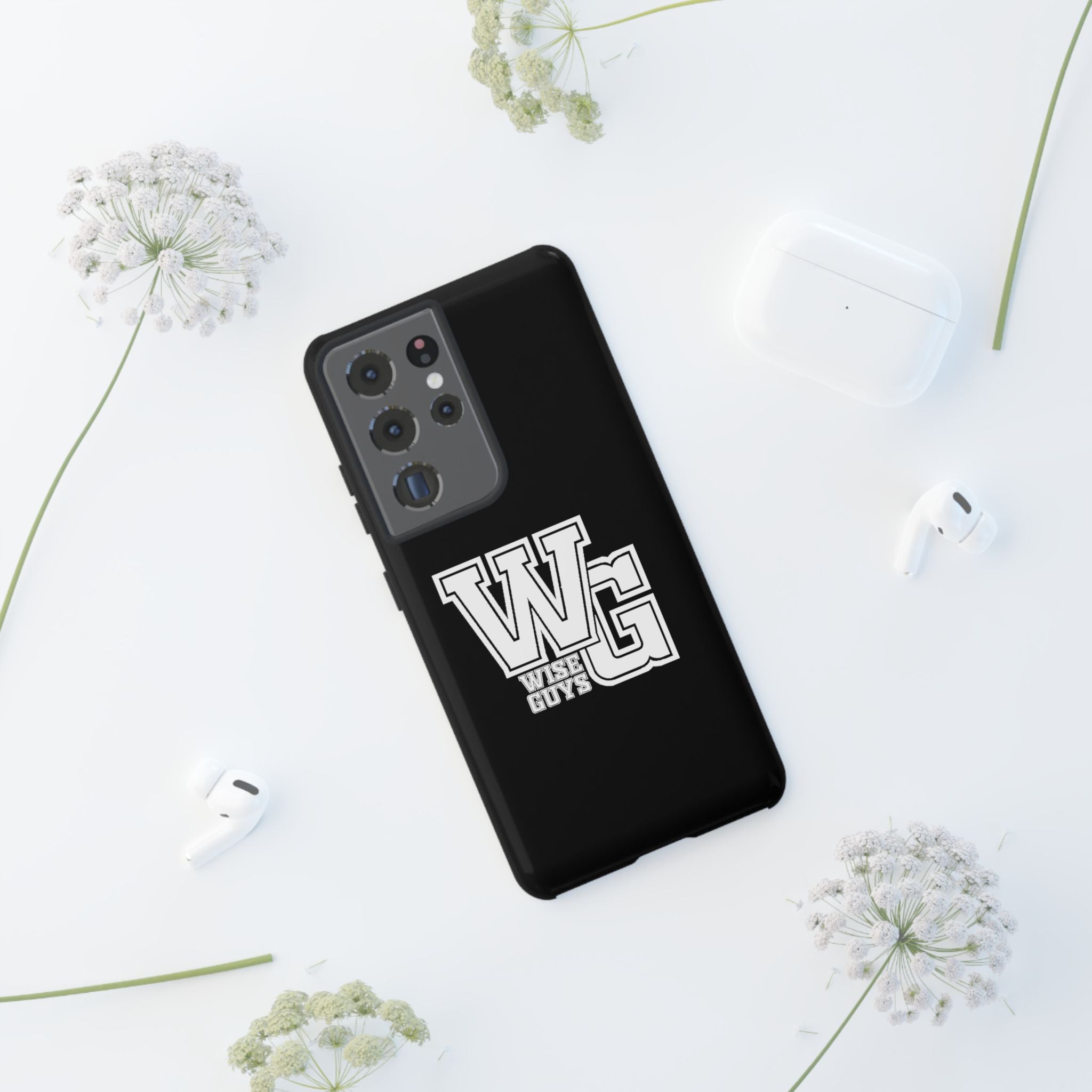 Wise Guys 'WG' Tough Phone Case — Protective White Phone Cover