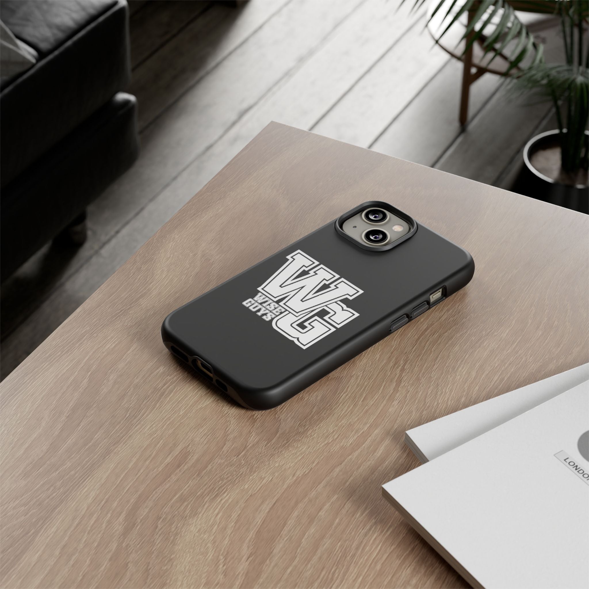 Wise Guys 'WG' Tough Phone Case — Protective White Phone Cover