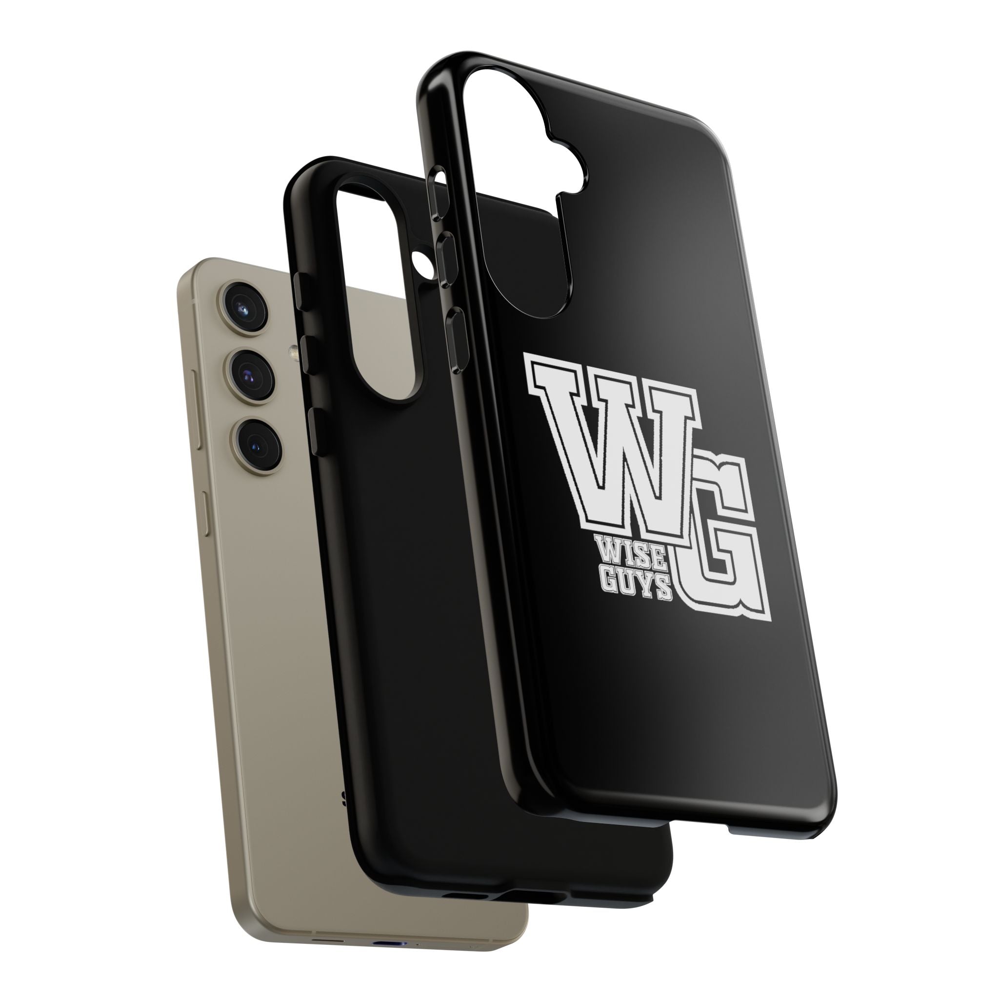 Wise Guys 'WG' Tough Phone Case — Protective White Phone Cover