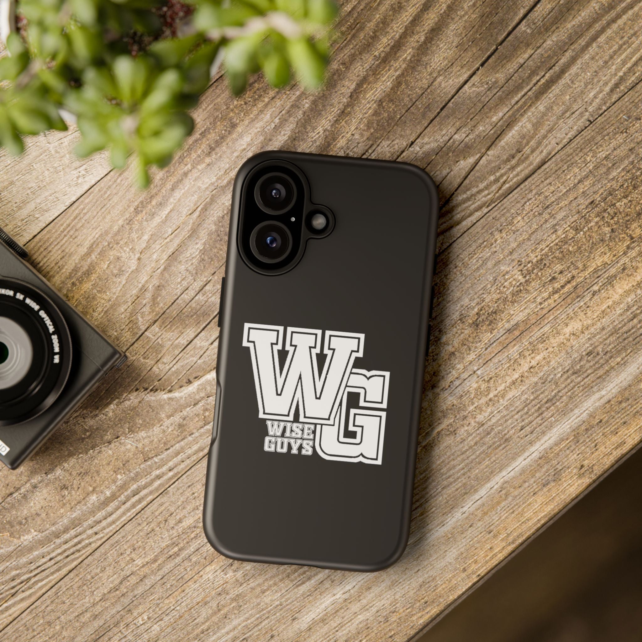 Wise Guys 'WG' Tough Phone Case — Protective White Phone Cover