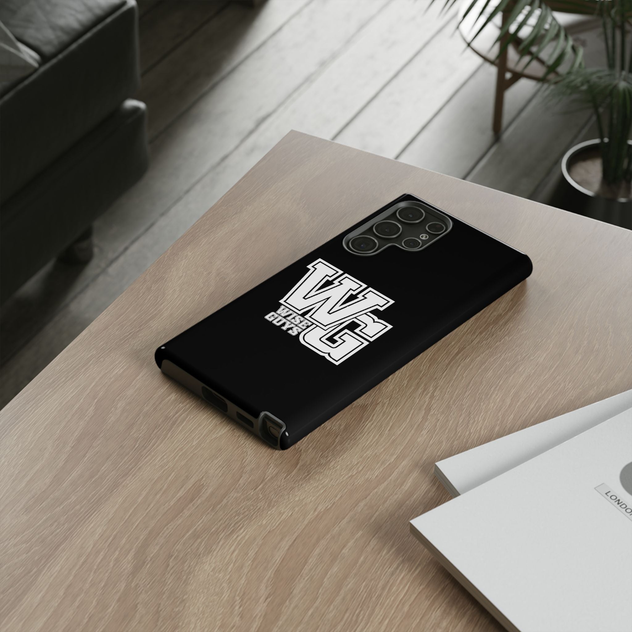 Wise Guys 'WG' Tough Phone Case — Protective White Phone Cover