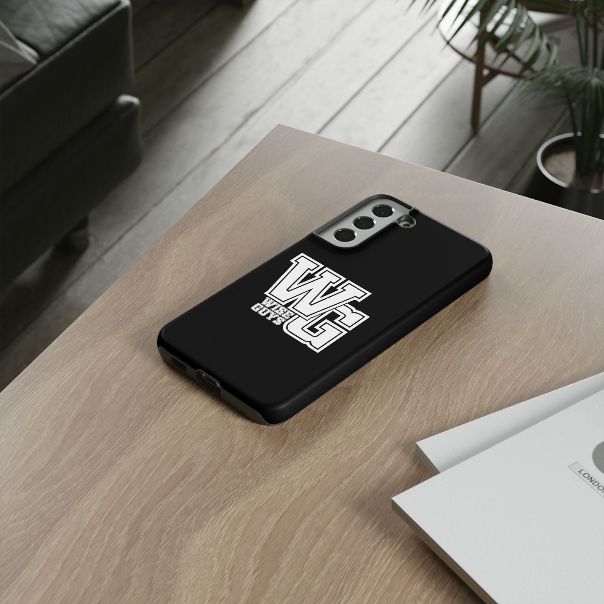 Wise Guys 'WG' Tough Phone Case — Protective White Phone Cover