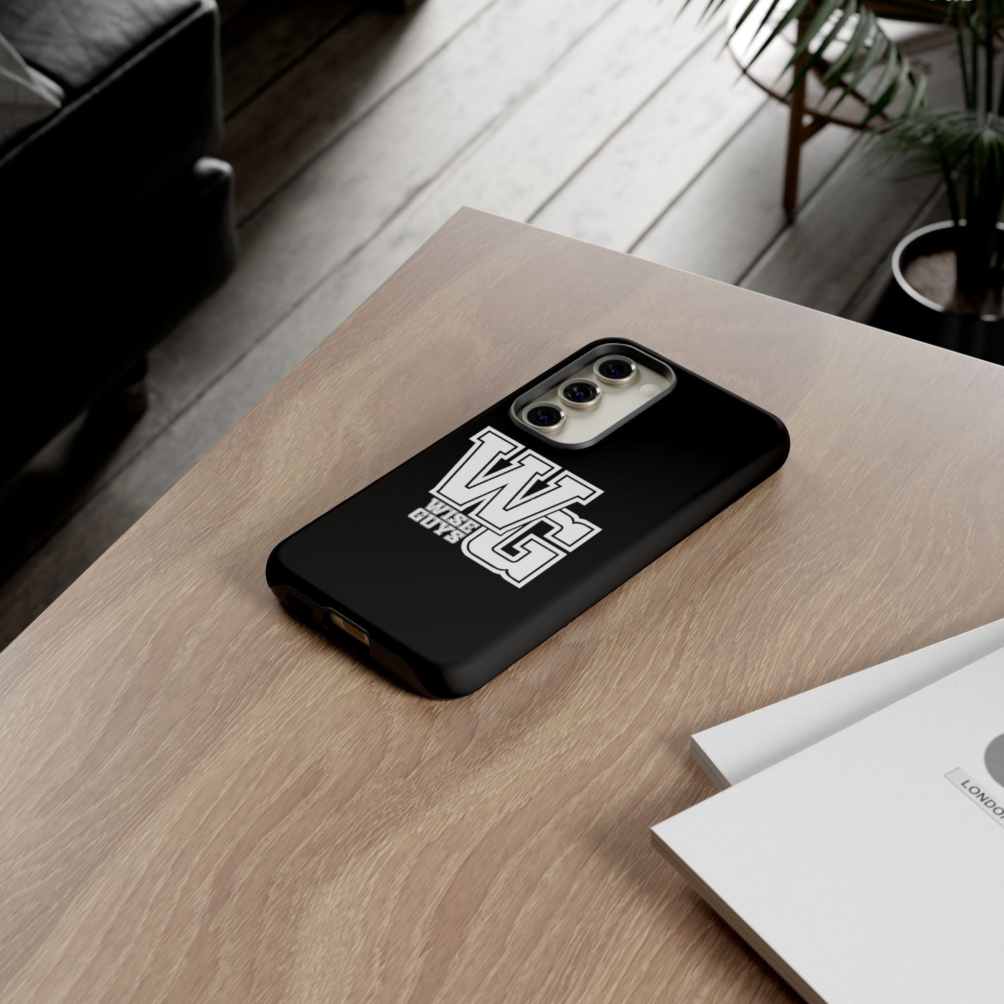 Wise Guys 'WG' Tough Phone Case — Protective White Phone Cover