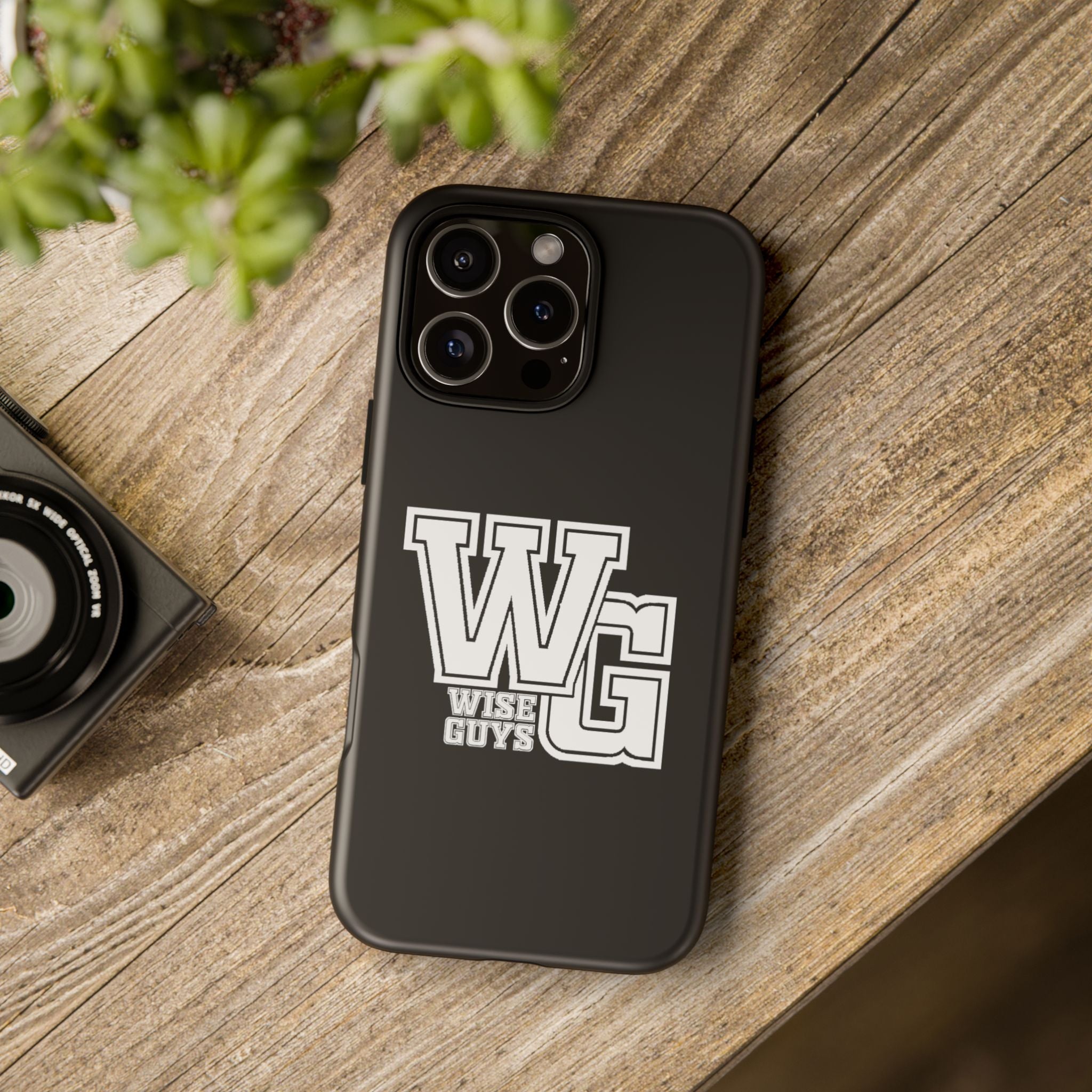 Wise Guys 'WG' Tough Phone Case — Protective White Phone Cover