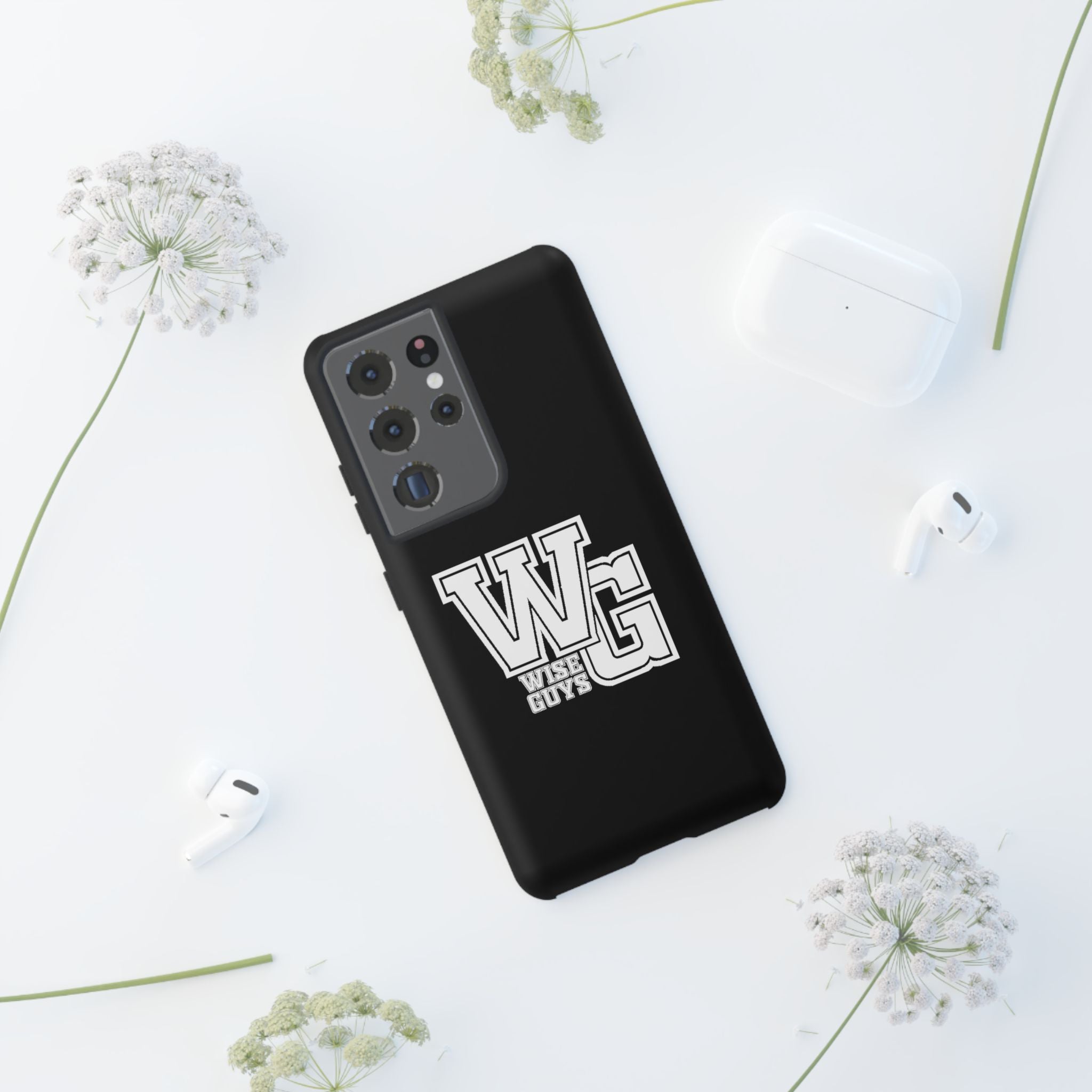 Wise Guys 'WG' Tough Phone Case — Protective White Phone Cover