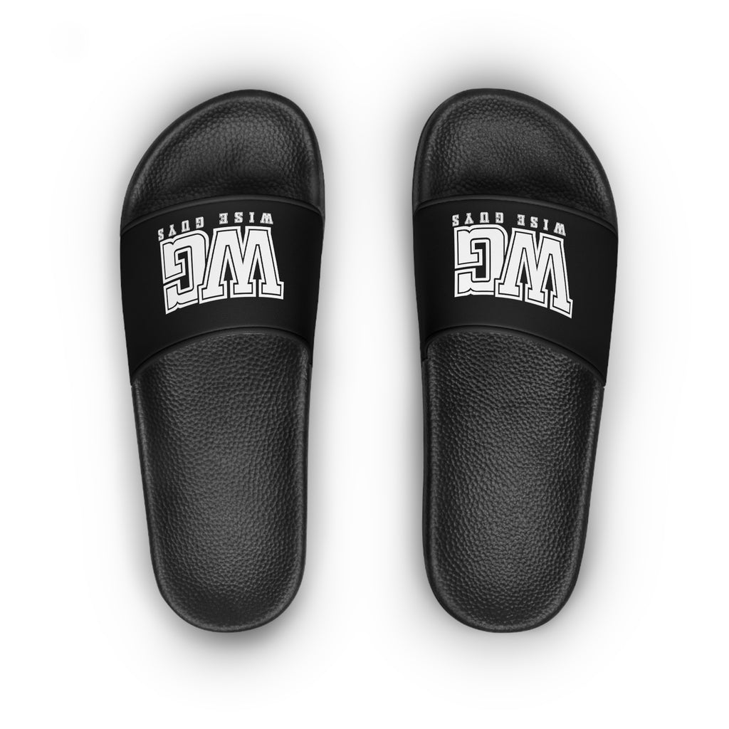 WG Logo Slide Sandals — Women's Black Pool Slides